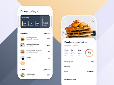 Calorie tracking app concept exercise fitness food health health app healthy healthy lifestyle myfitnesspal redesign tracking workout