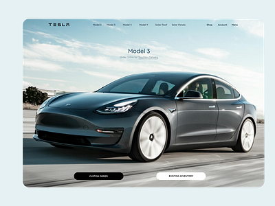 Tesla landing page Redesign