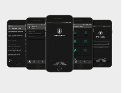 IPB Mobile App Dark Theme - UI/UX Design app ui ux