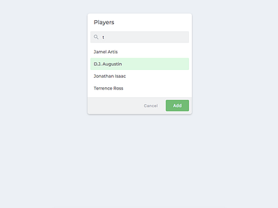 Filter Players by Davis Norde on Dribbble