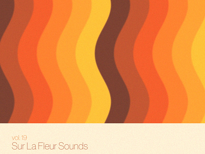 Sur La Fleur Sounds vol. 19 album art cover art design graphic design illustration music typography visualdesign