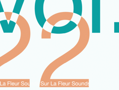 Sur La Fleur Sounds vol. 22 album art cover art design graphic design illustration music typography visualdesign