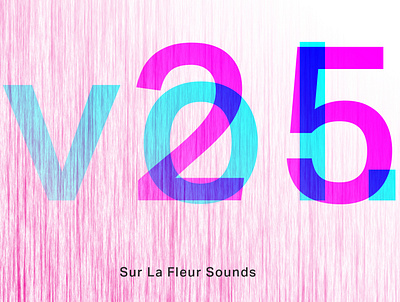 Sur La Fleur vol. 25 album art cover art design graphic design illustration music typography visualdesign