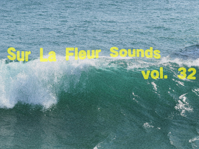 Sur La Fleur Sounds vol. 32 album art cover art design graphic design music photography typography visualdesign