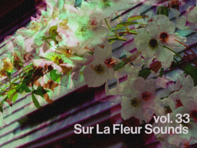 Sur La Fleur Sounds vol. 33 album art cover art design graphic design music photography typography visualdesign