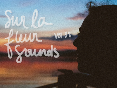 Sur La Fleur Sounds vol. 38 album art cover art design graphic design lettering music typography visualdesign