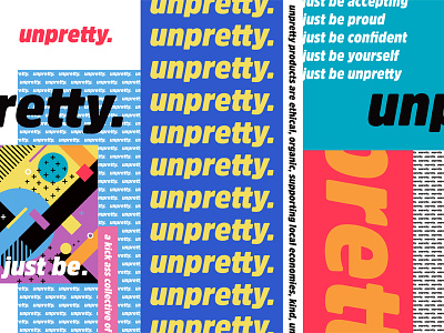 Unpretty - Type Exploration brand colorful experiment logo type