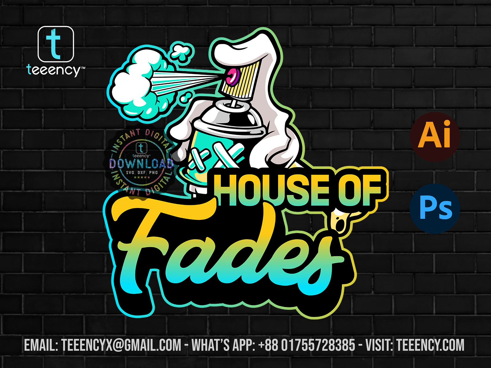 House of Fades Graffiti Logo/T Shirt Design by Teeency on Dribbble