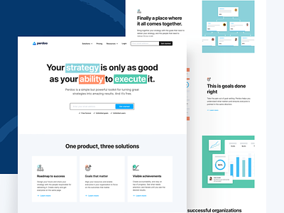 Perdoo — Site Release branding clean colours homepage landing page masthead perdoo saas tech together ui ui ux ux web web design