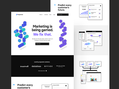 Programmai — Site Release agency app branding branding agency clean homepage isometric london programmai purple saas tech together ui ux web web design website