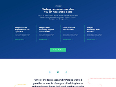 Perdoo Web Design by Will Beeching on Dribbble