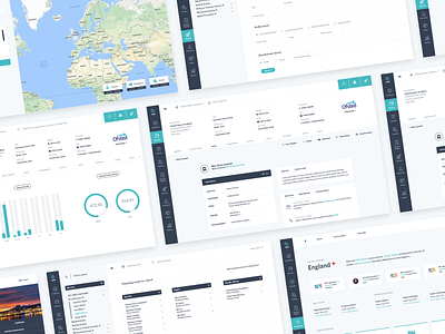 Spirit CRM Screens app crm ui ux web app