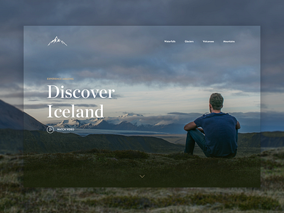 Iceland Homepage blog homepage iceland mockup travel web design