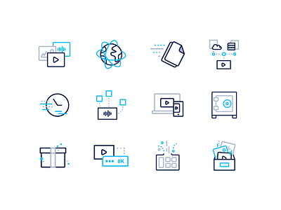 Adstream Iconography blue branding icon iconography icons