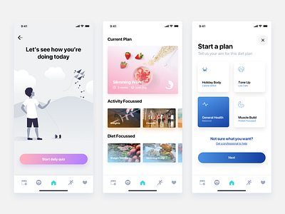 Health App app fitness health ui ux