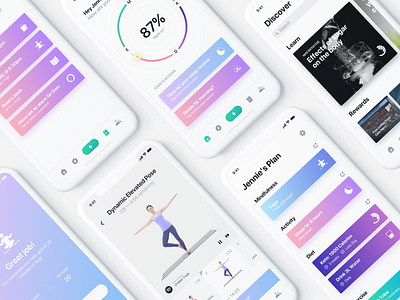 Fitness App designer user experience fitness health marketing site progress saas tech together ui ux well being