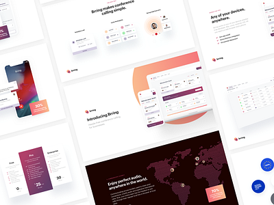 Brring — Product Deck app brochure brring conference calling deck designer user experience interface phone saas tech together ui ux