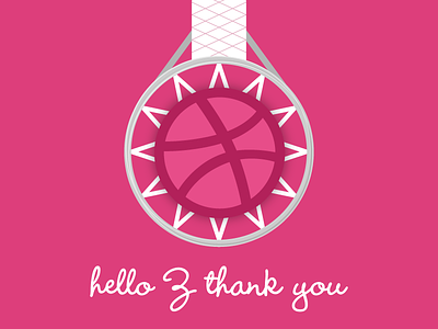 Hello Dribbble dribble first shoot hello welcome