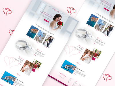 Wedding Landing Page company home page landing page quick ui website wedding