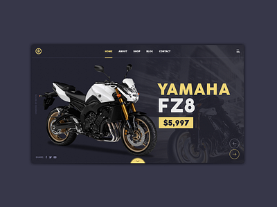 Yamaha FZ8 2012 bike fazer8 flat fz8 moto motocycle motor presentation ride rider riders sports ui ui ux ux design web webdesign yamaha