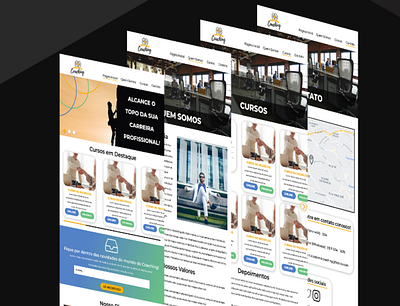Website Concept - Coaching Academy (UX/UI Project) design graphic design landing page typography ui ux web design website design