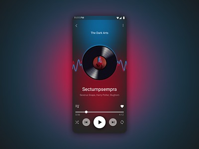 Music Player app design mobile modern music ui ux