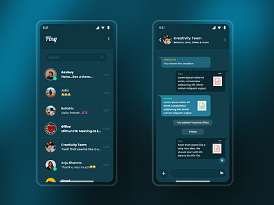 Direct Messaging app design messaging mobile ui ux