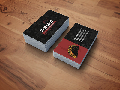 Business Cards Taco Loco branding business card card design logo