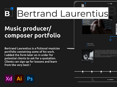 Bertrand Laurentius Musician Portfolio