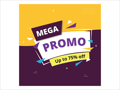 TEAMPLAT MEGA PROMO branding design flyer graphic design illustration marketing promotion ui ux