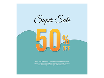 TEAMPLAT PROMO SUPER SALE 50% OFF background branding design flyer graphic design illustration marketing promotion ui vector