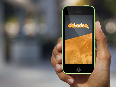 Datadeo app businesses engine iphone local mockup screen search showcase splash