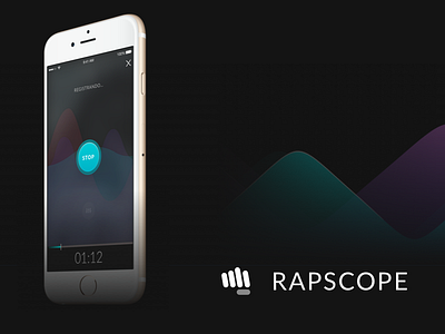 Rapscope - Recording Screen audio black hip hop music player rap recorder sing singing song sound waveform