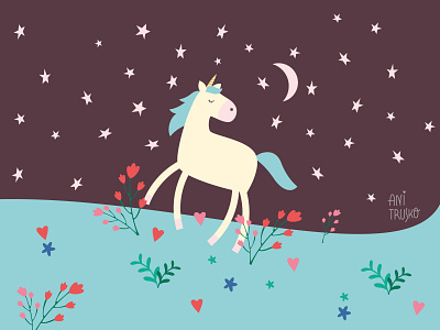 Unicorn illustration vector vector illustration