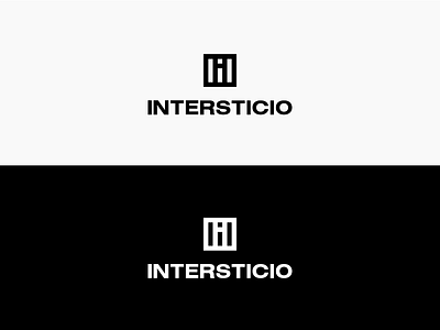 Intersticio: Architecture Studio Logo architecture branding logo minimal modernist monochrome monogram square