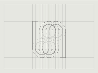 Letra Muerta | Monogram + Ambigram ambigram construction editorial grid identity logo modernist monogram