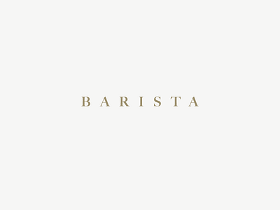 Barista | Coffee School | Wordmark Logo