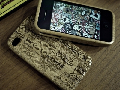 FILTER017 RAZZLE DAZZLE PATTERN BAMBOO IPHONE CASE