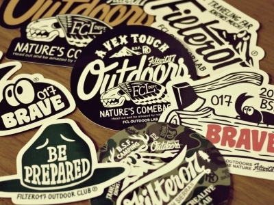 Filter017 CREALIVE OUTDOOR LAB STICKER SET