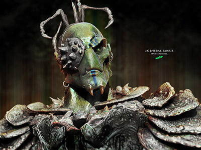 zSarris by Dopepope 3d character dopepope model monster sarris villain zbrush