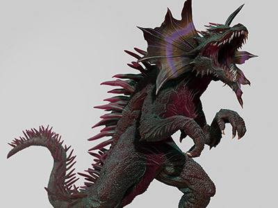 zZedus by Dopepope 3d character creature dopepope godzilla monster zbrush zedus