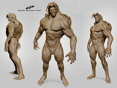 zAnatomy Study by Dopepope 3d anatomy character comics dopepope marvel model monster study villain zbrush