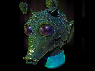 GREEDO by Dopepope 3d alien character creature dopepope greedo model monster starwars zbrush