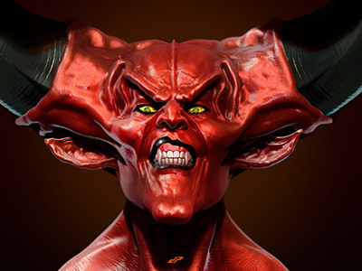 Darkness by Dopepope 3d character darkness devil dopepope legend model monster movies villain zbrush