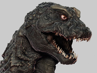 Godzilla Concept by Dopepope 3d character concept creature dinosaur dopepope godzilla kaiju model monster zbrush