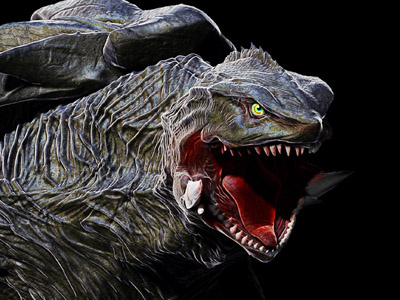 GAMERA by Dopepope 3d character concept creature dinosaur dopepope gamera kaiju model monster zbrush