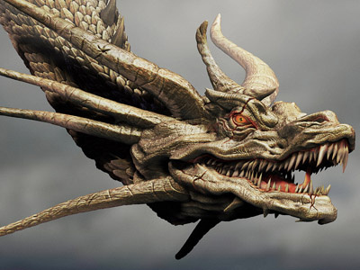 KING GHIDORAH HEAD CONCEPT by Dopepope 3d character concept creature dopepope dragon gamera kaiju model monster zbrush