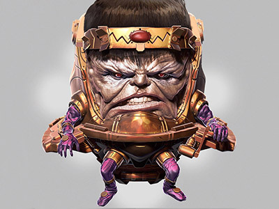 MODOK by Dopepope 3d character concept creature dopepope kaiju marvel model modok monster zbrush