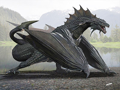 DRAGON 2 by Dopepope 3d beast character dopepope dragon fantasy model monster movies wyvern zbrush
