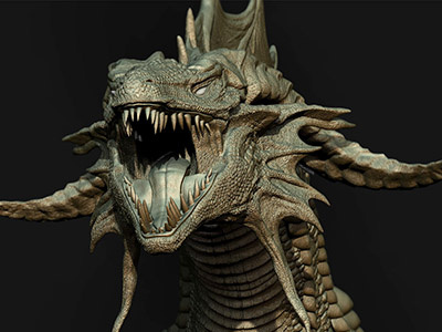DRAGON by Dopepope 3d beast character dopepope dragon fantasy model monster movies wyvern zbrush